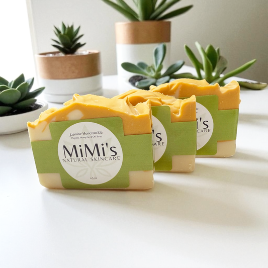 Handmade Organic Cold Pressed Soap - Jasmine Honeysuckle! 4.5oz