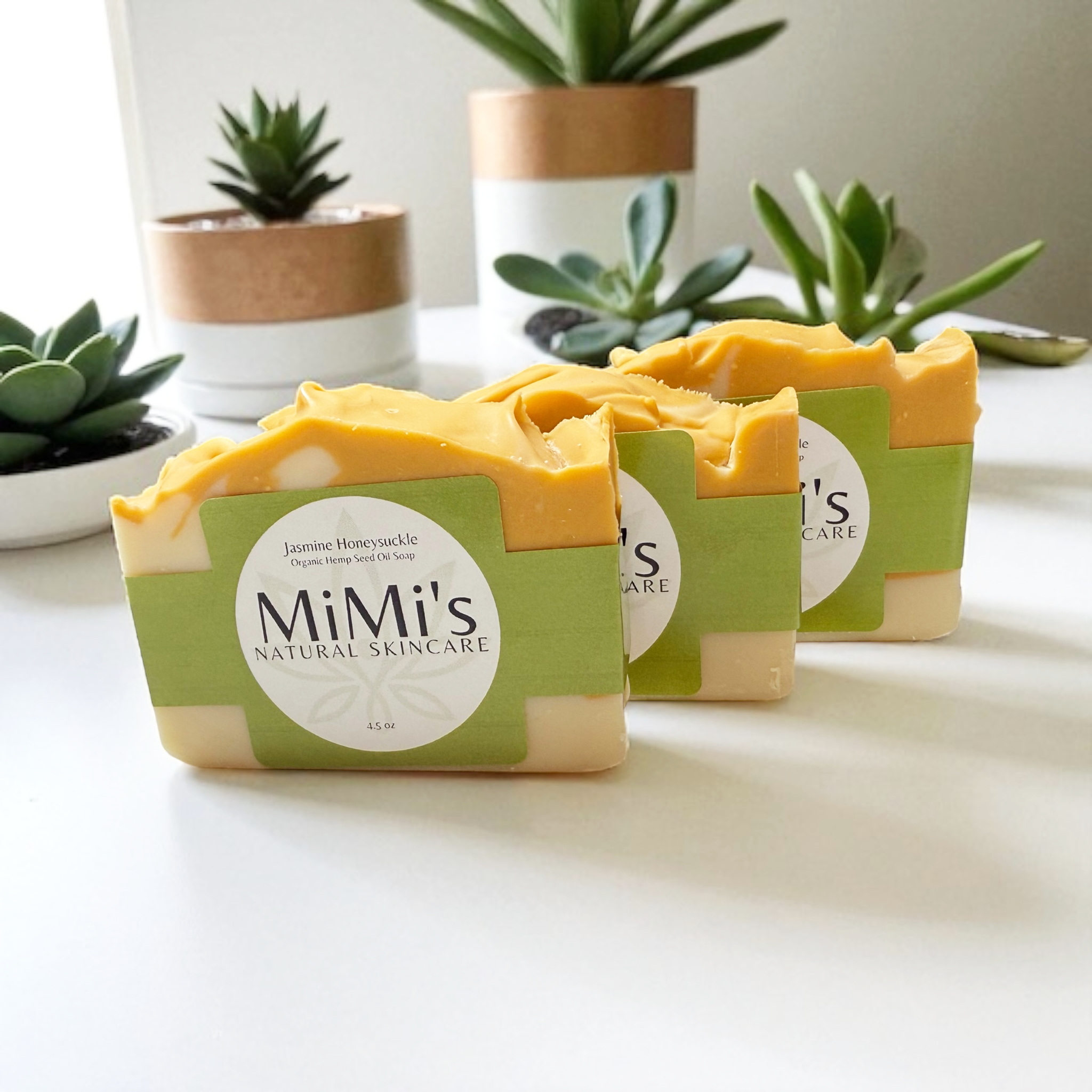 Handmade Organic Cold Pressed Soap - Jasmine Honeysuckle! 4.5oz