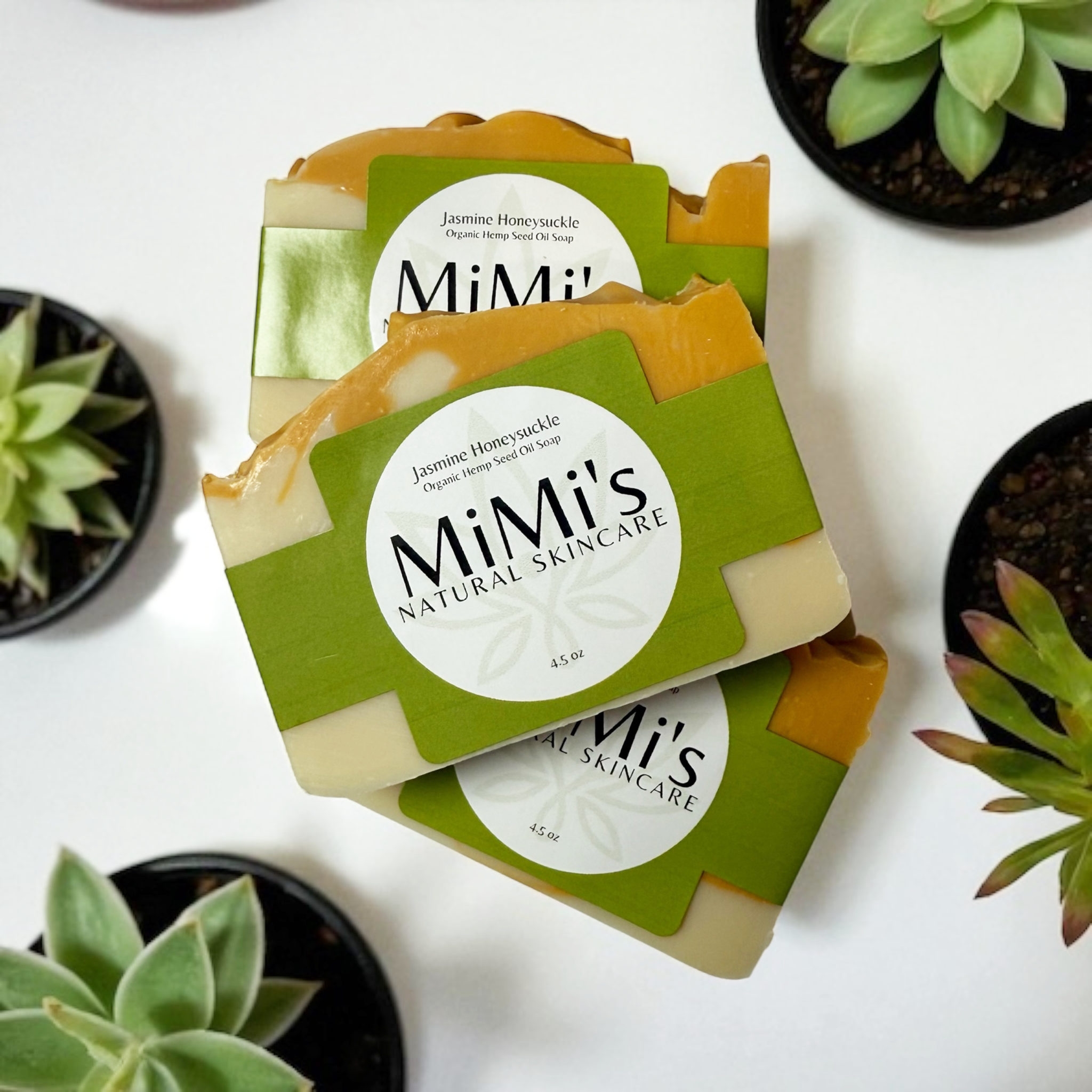 Handmade Organic Cold Pressed Soap - Jasmine Honeysuckle! 4.5oz