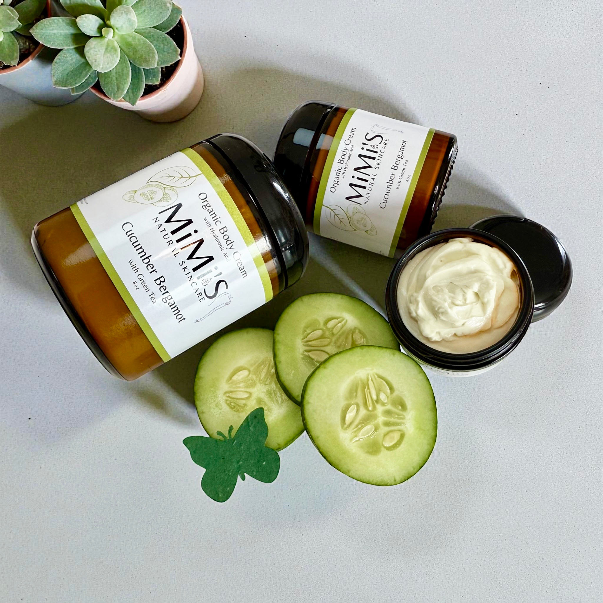 Organic Body Cream: Cucumber, Bergamot & Green Tea