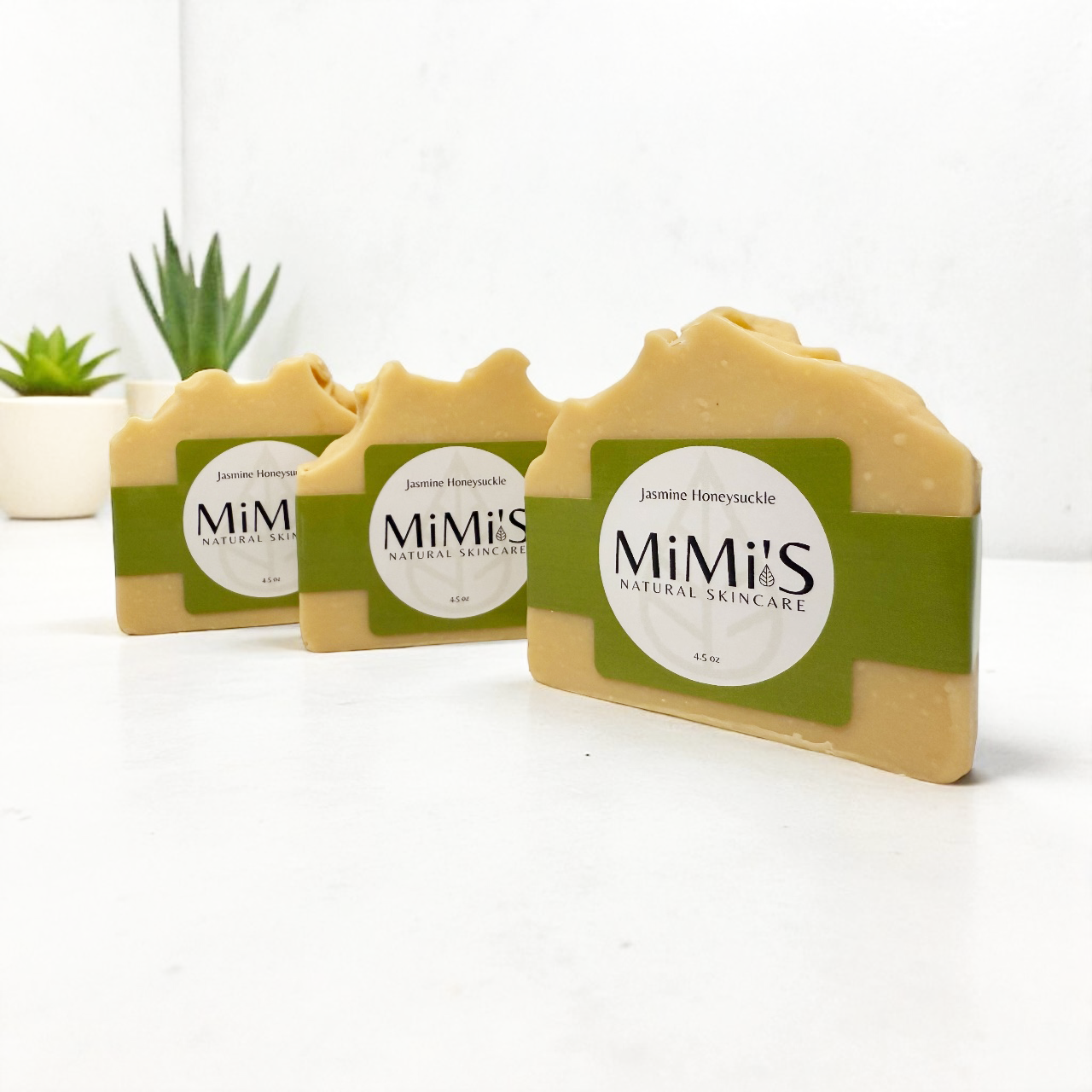 Handmade Organic Cold Pressed Soap - Jasmine Honeysuckle! 4.5oz