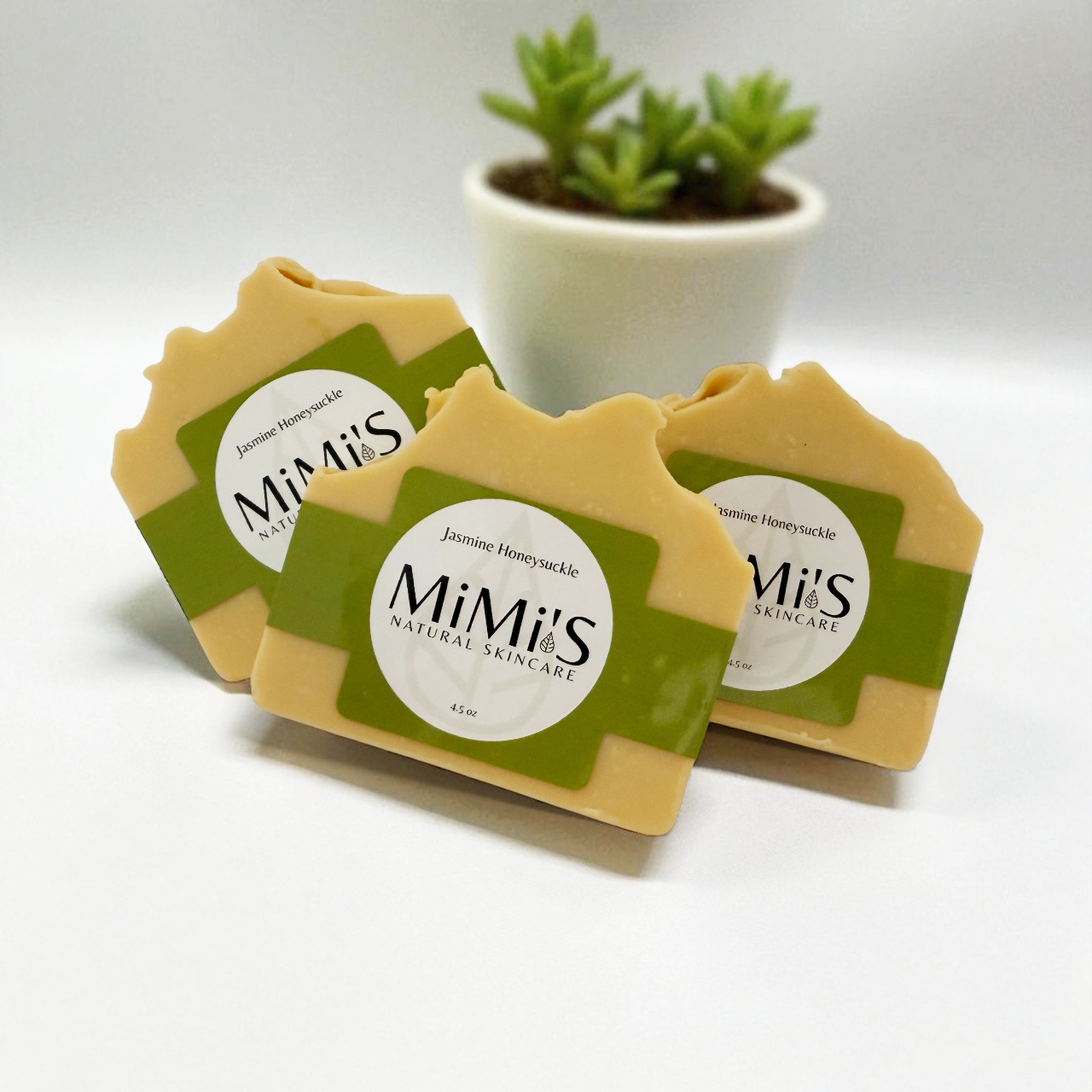 Handmade Organic Cold Pressed Soap - Jasmine Honeysuckle! 4.5oz