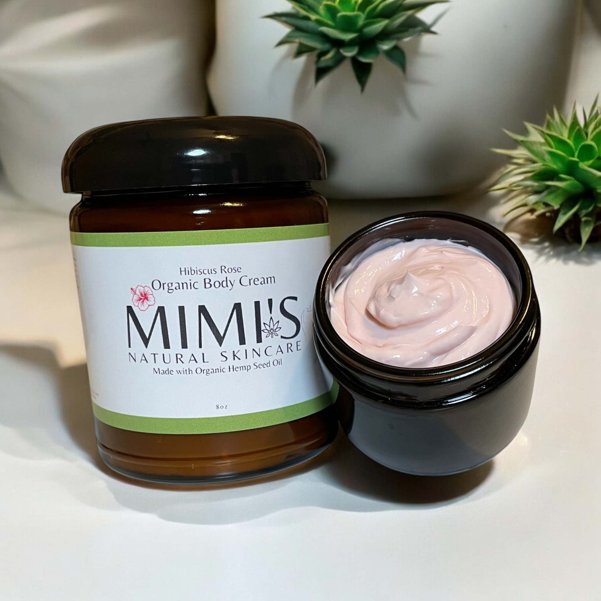 Organic Body Cream, Hibiscus Rose