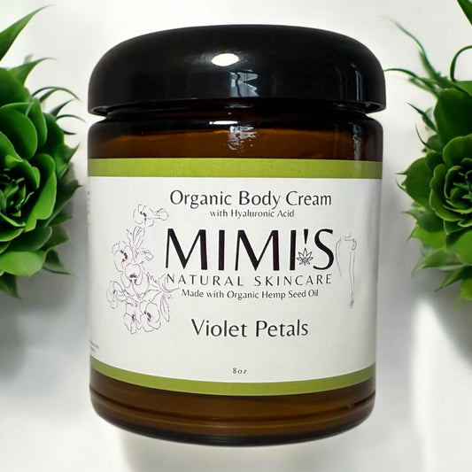 Organic Body Cream, Violet Petals