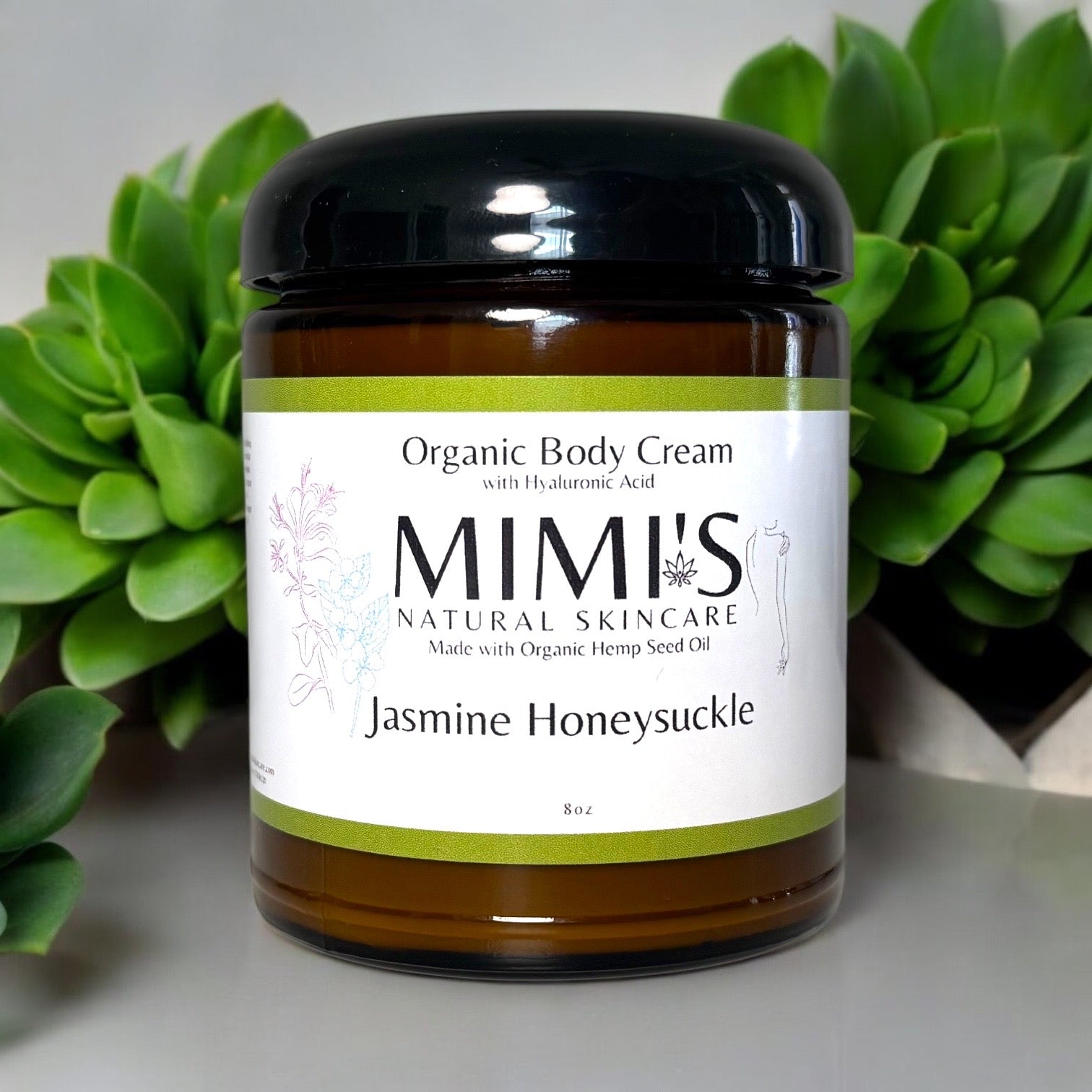 Organic Body Cream, Jasmine Honeysuckle
