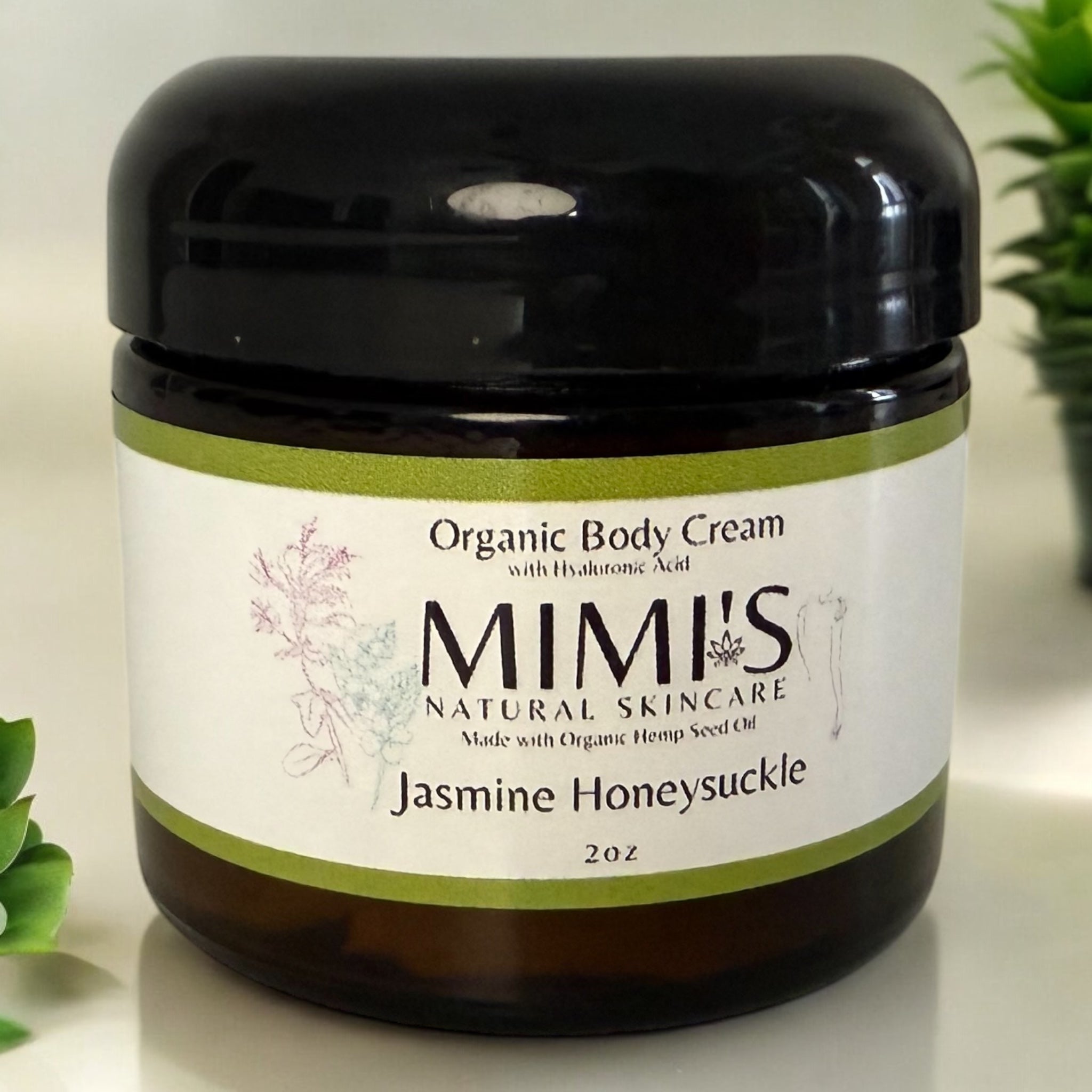 Organic Body Cream, Jasmine Honeysuckle