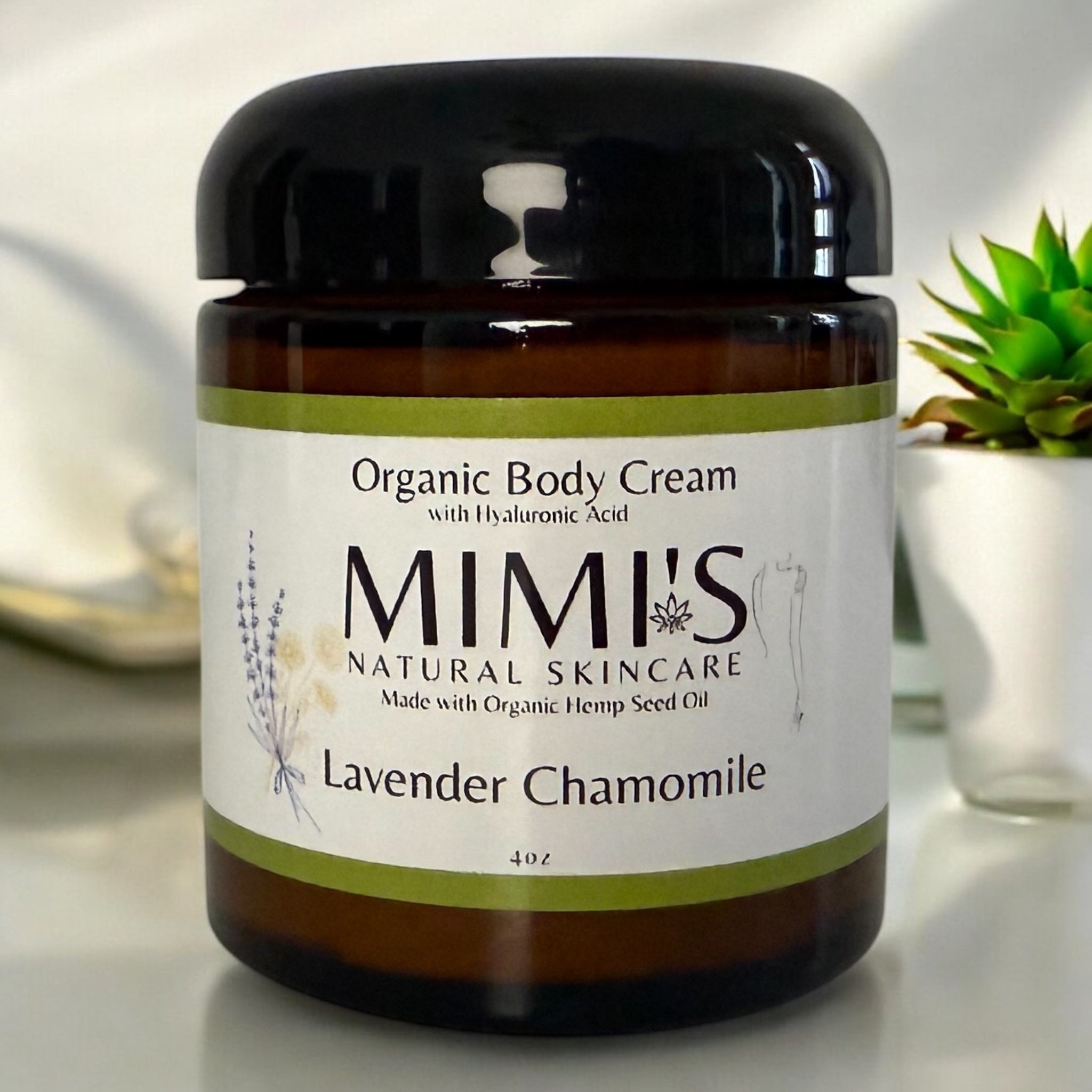Organic Body Cream, Lavender Chamomile