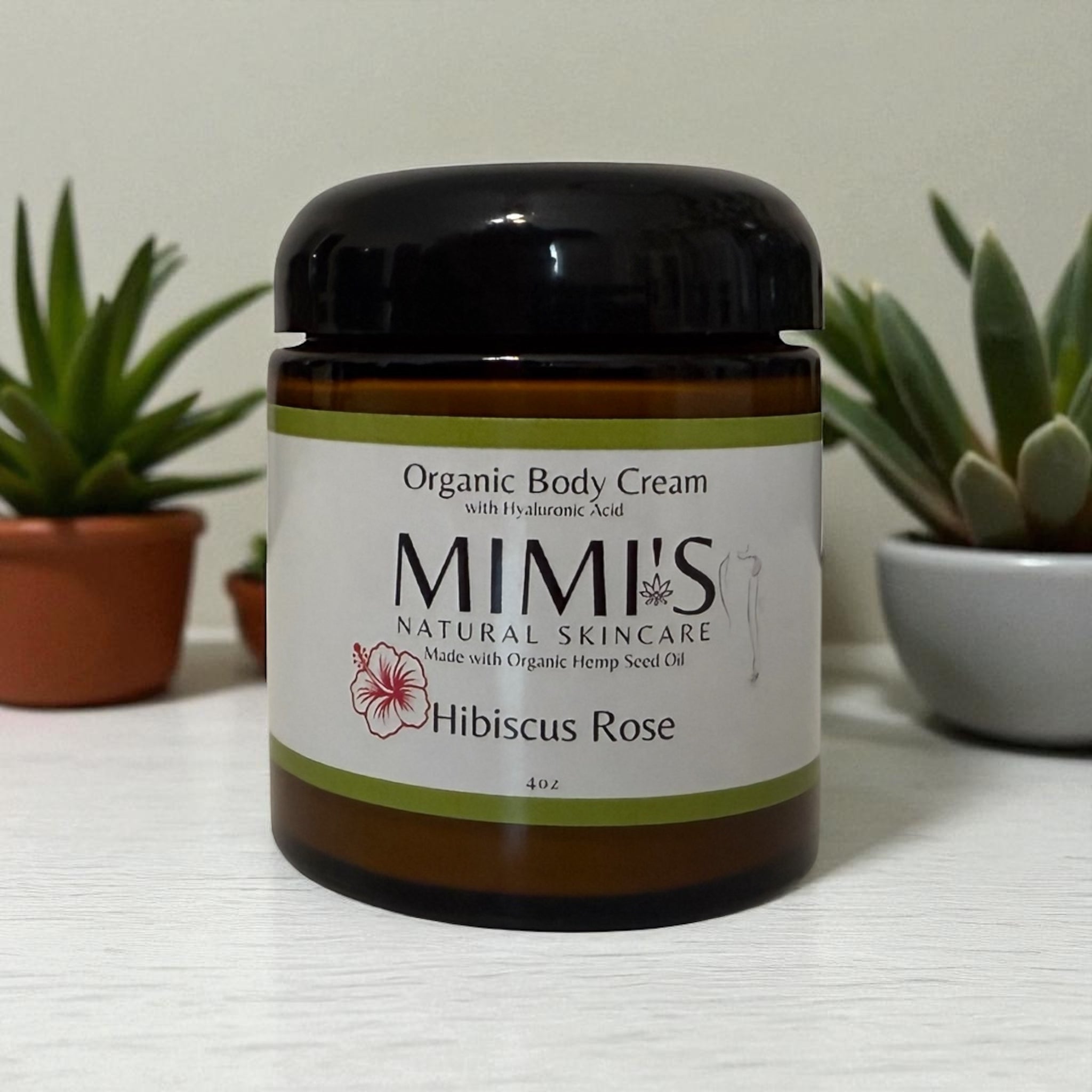 Organic Body Cream, Hibiscus Rose